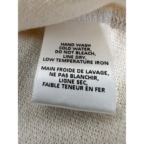 NWT Fraiche By J Long Sleeve Sweater Dress Ivory Size M MSRP $93 - Picture 10 of 12